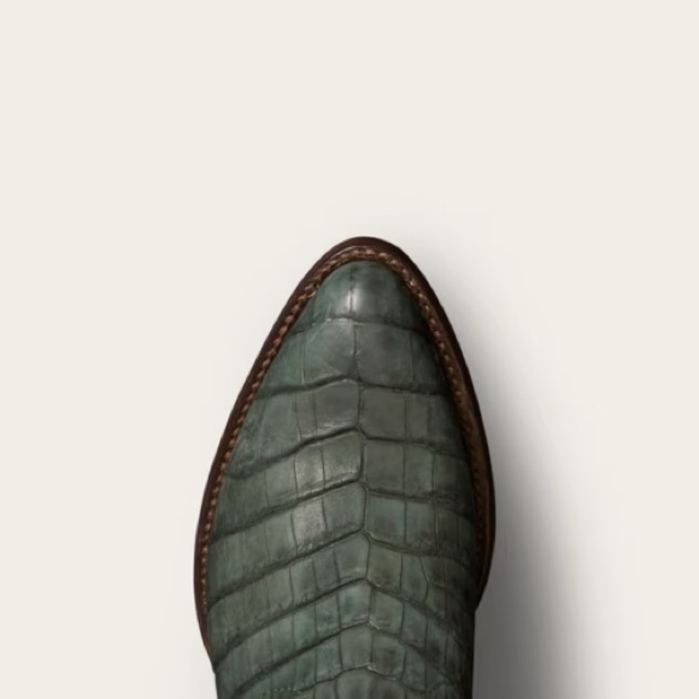 Tecovas The Abby by Kristopher Brock in Forest Green Crocodile Size 7 - Picture 9 of 11